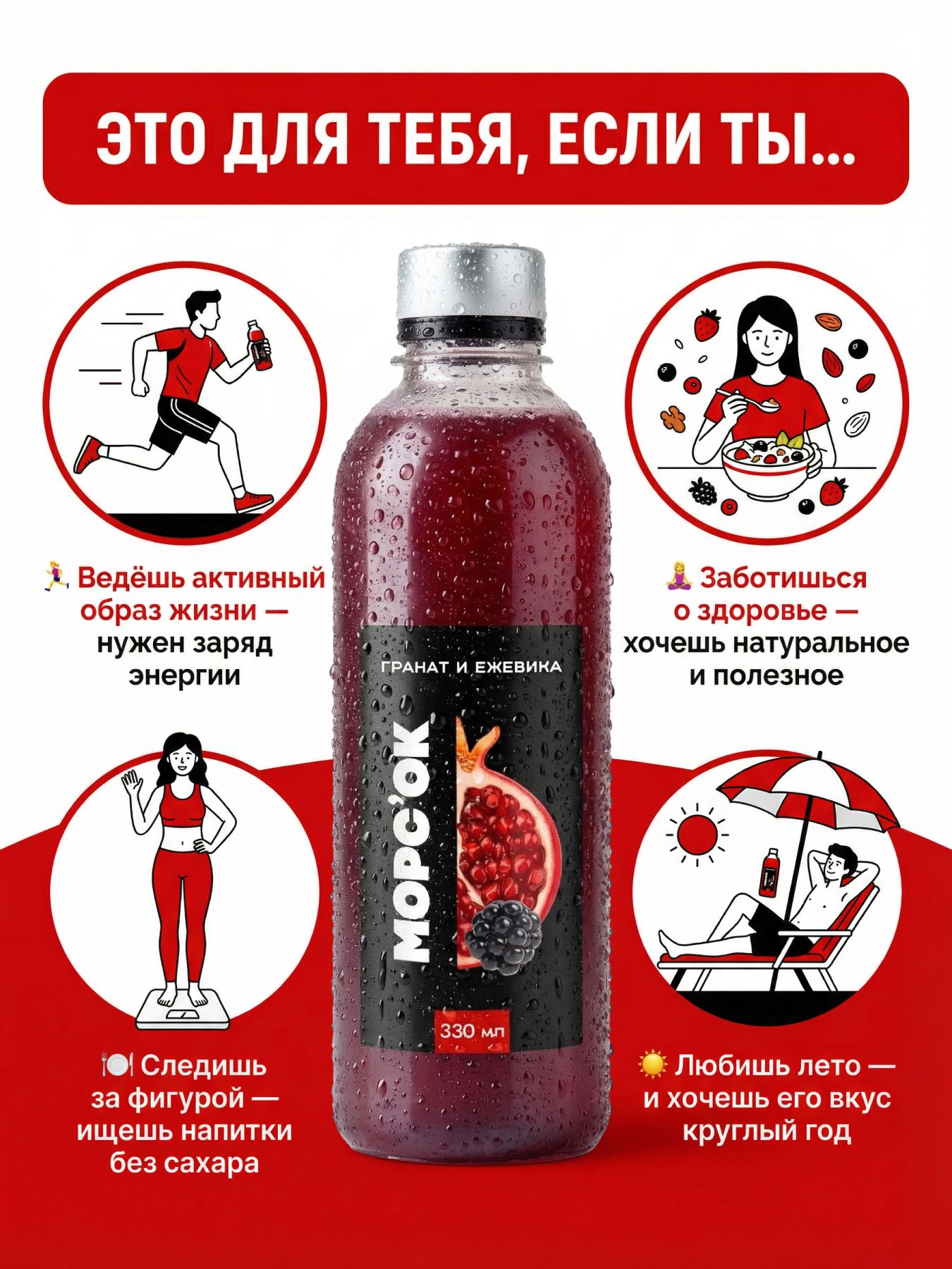 Морс "Гранат и ежевика "