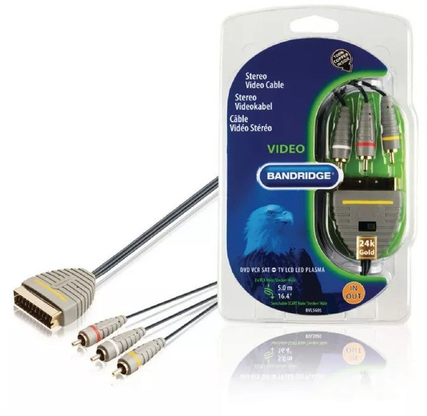 Кабель RCA, SCART Bandridge BVL5602 - купить по низкой цене в интернет ...