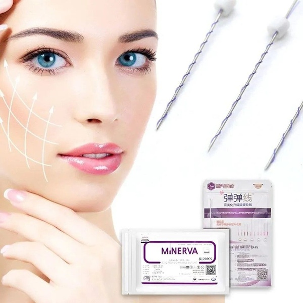 Шприц Мезонити для косметологии ,нить PDO для подтяжки лица, (моно/винт ...