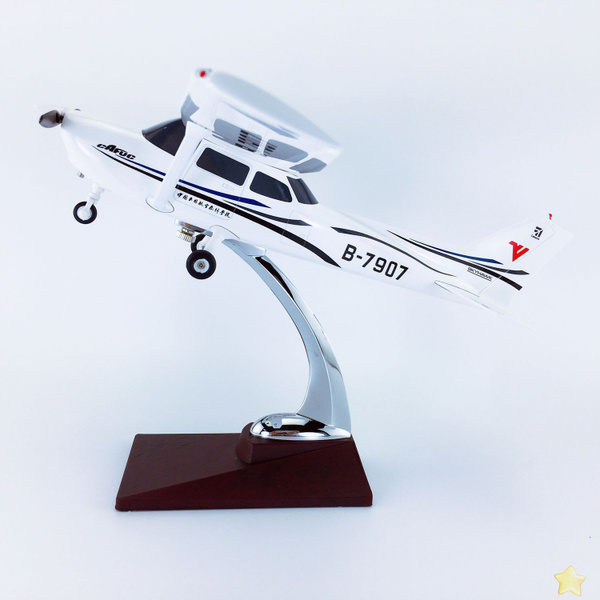Модель самолета 28 см;Cessna 172;Летная школа гражданской авиации Китая ...