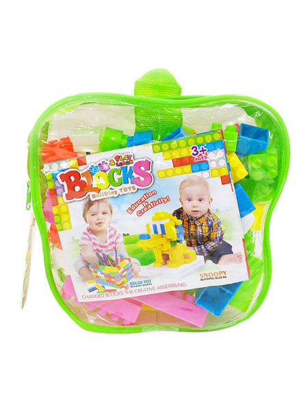 Конструктор - Цветные блоки 80 деталей - купить с доставкой по выгодным ...