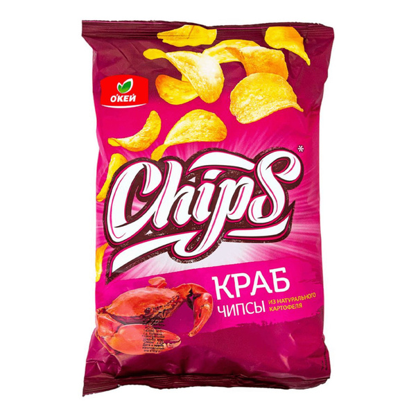 Чипсы картофельные О'кей краб 140 г - купить с доставкой по выгодным ...