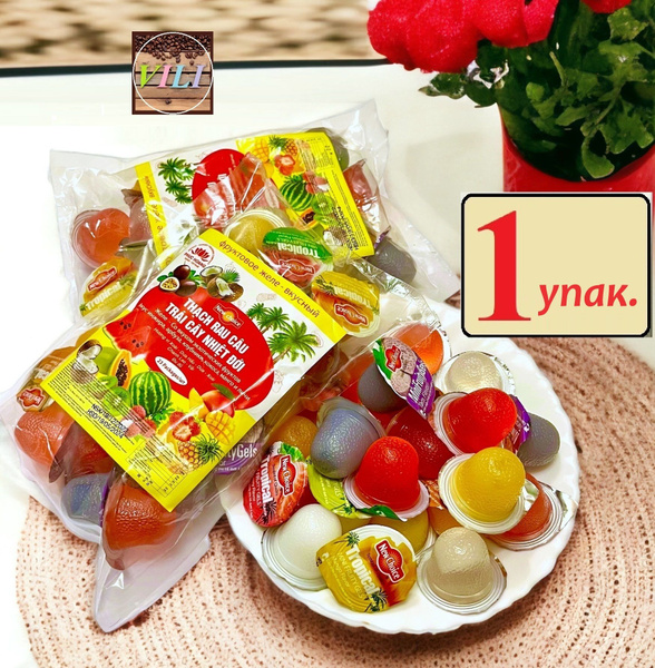 Мини желе ассорти тропических вкусов New choice, 410г