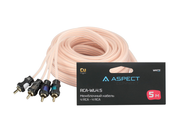Межблочный коаксиальный медный (OFC) кабель Aspect 4RCA - 4RCA ...