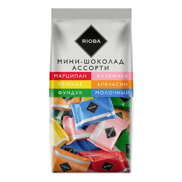 Шоколад Rioba молочный ассорти 800 г - купить с доставкой по выгодным ...