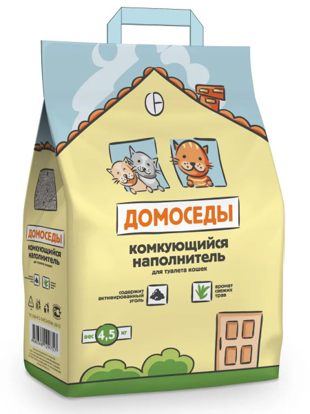 Домоседы Наполнитель Глиняный Комкующийся 4500г. купить на OZON по ...