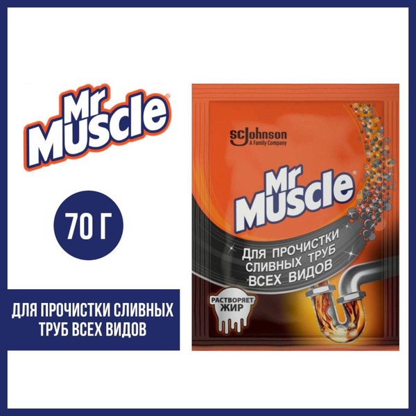 Гранулы для прочистки сливных труб Mr Muscle всех видов 70 г. - купить ...