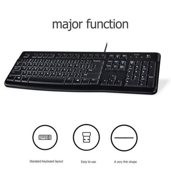 Мембранная клавиатура Logitech K120 купить по низкой цене: отзывы, фото ...