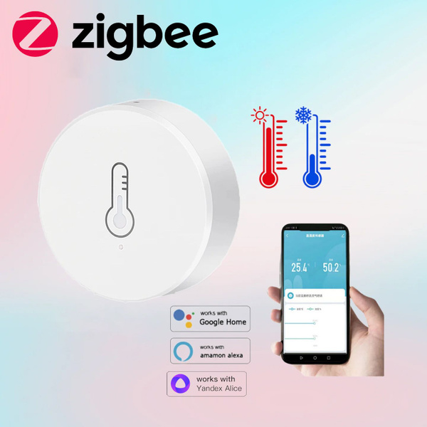 Датчик температуры и влажности Яндекс с Zigbee - купить с доставкой по ...