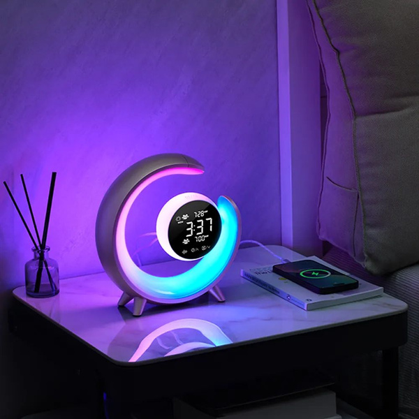 Настольные часы с зарядкой для телефона + RGB подсветка A35 купить по ...