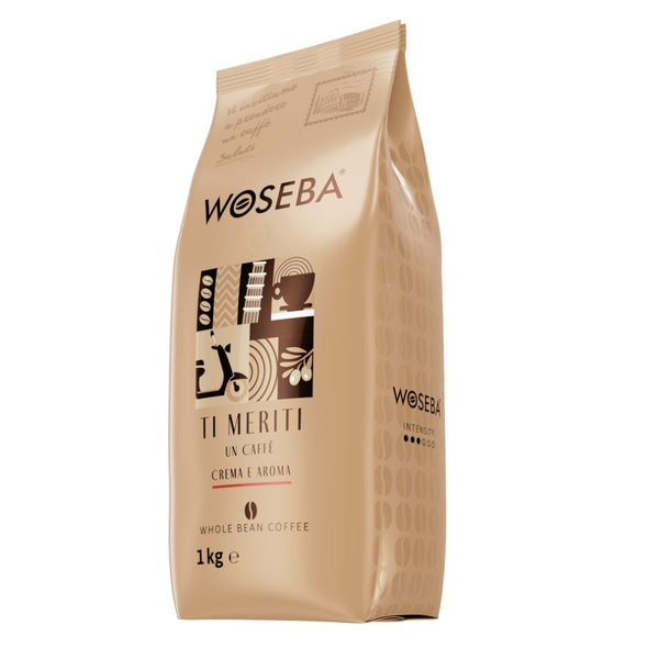 Woseba Кофе в зернах 1 кг Crema e Aroma - купить с доставкой по ...