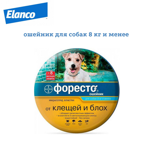 Foresto ошейник для собак до 8 кг от клещей и блох - 38 см - купить с ...
