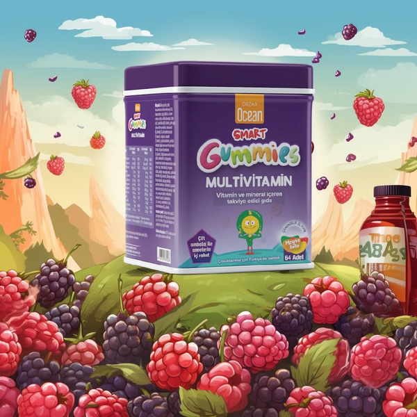 Мультивитамины для детей. Smart Gummies MULTIVITAMIN. Жевательный ...