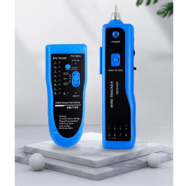 Кабельный LAN тестер сетевого кабеля RJ45/RJ11, трассоискатель, тестер ...