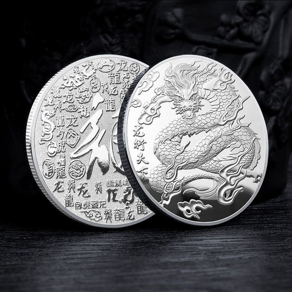 2024 Драконки китайская монетная монета Lucky Coin Gold - купить в ...