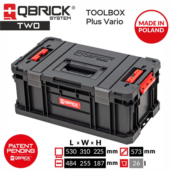 Ящик для инструментов QBRICK SYSTEM 53 х 31 х 21.5 см, 4 секц., 1 шт ...