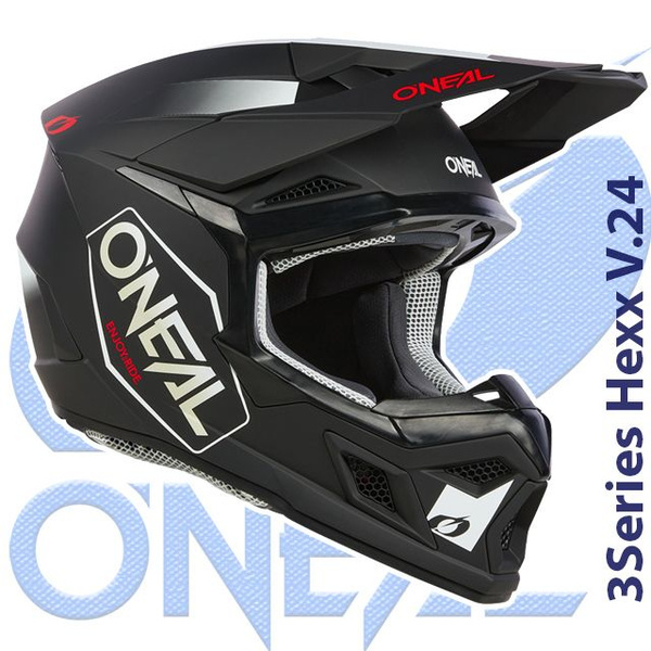 Шлем кроссовый O'NEAL 3Series Hexx V.24 XL(61-62) матовый черный ...