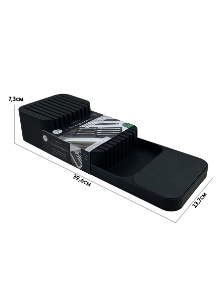 Лоток для хранения 9 ножей черный - купить с доставкой по выгодным ...