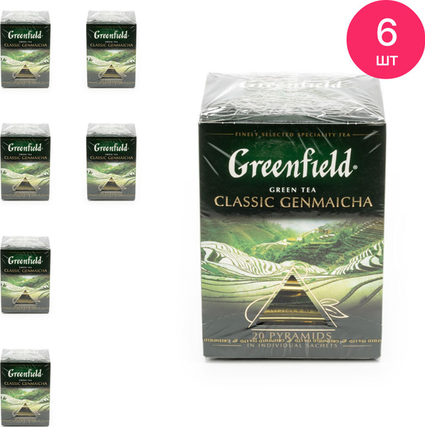 Чай в пакетиках зеленый Greenfield / Гринфилд Classic Genmaicha ...