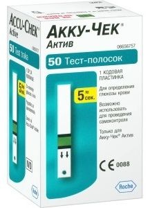 Roche Accu-Chek Active тест-полоски для глюкометра - купить с доставкой ...