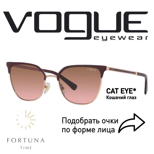 Очки солнцезащитные женские VOGUE Cat Eye 0VO4248S51701453 - купить с ...