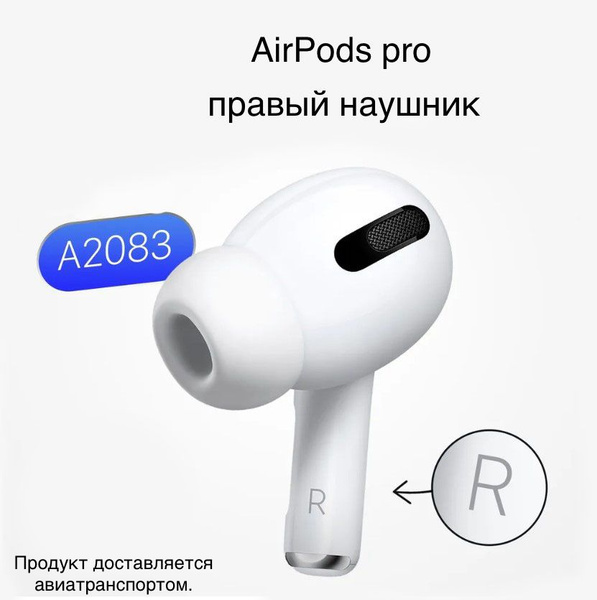 Правый наушник Apple AirPods Pro(R) A2084 оригинал - купить с доставкой ...