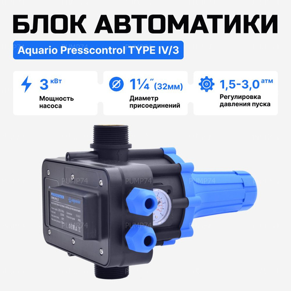Aquario прессконтроль тип IV/3.0 блок автоматического управления ...