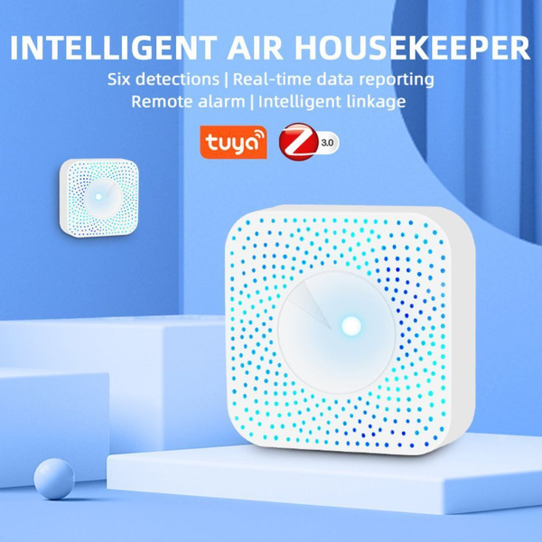 Умный датчик качества воздуха 6 в 1 с Tuya Zigbee - купить с доставкой ...