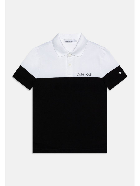 Поло Calvin Klein Jeans, размер 164, цвет черный, белый - купить по ...