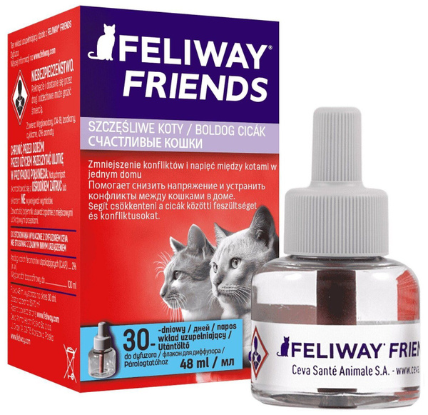 Феромоны для кошек,Feliway Friends флакон 48 мл - купить с доставкой по ...