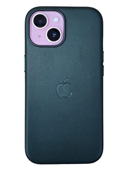 Кожаный чехол MagSafe для iPhone 15, Leather Case with MagSafe ...