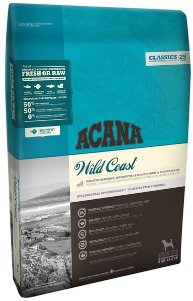 Wild Coast сухой корм для собак всех пород и возрастов с рыбой и овсом ...