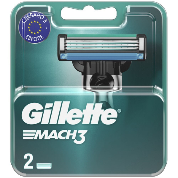 Gillette Сменные кассеты Mach3, 2 шт. - купить с доставкой по выгодным ...