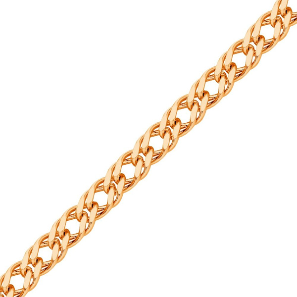 585GOLD Цепь ромб двойной из красного золота 375 пробы купить на OZON ...