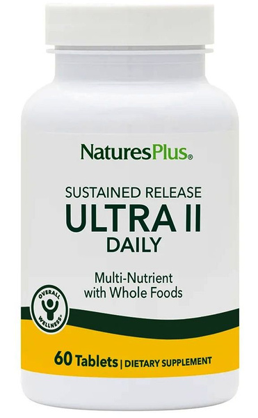 NaturesPlus Ultra II Daily 60 tabs sustained release / Мультивитамины ...