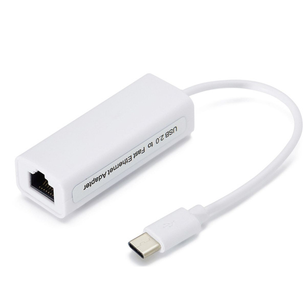 Сетевая карта USB Type-C to Rj45 100M Драйвер-бесплатный конвертер ...