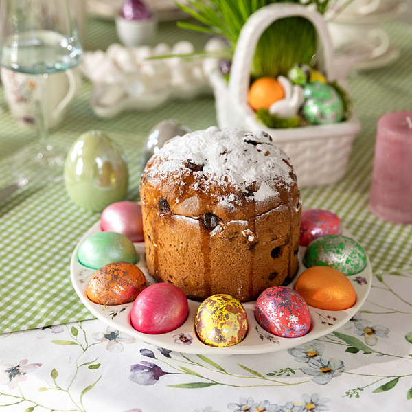 Подставка под яйца и кулич "Buona Pasqua" 27х27х2,5 см, фарфор купить ...