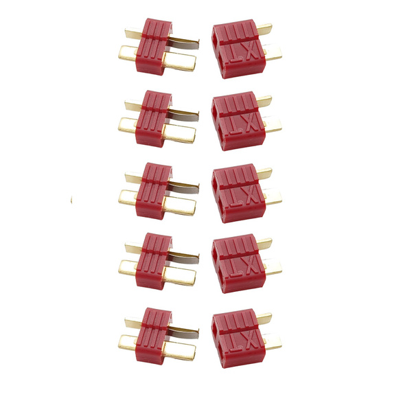 Разъем Т-образный силовой T-Plug коннектор T-Deans папа+мама (F+M) 5шт ...