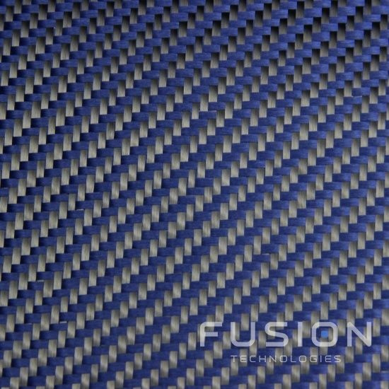 Гибридная ткань карбон-кевлар Twill синий 50x50 см - купить с доставкой ...