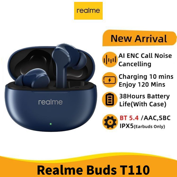 Характеристики realme Наушники беспроводные с микрофоном realme Buds ...