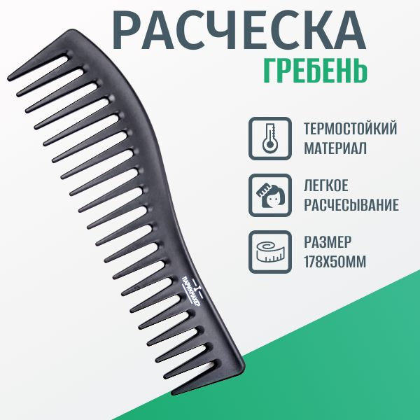 Расческа гребень IPARIKMAHER термостойкая для локонов для укладок для ...