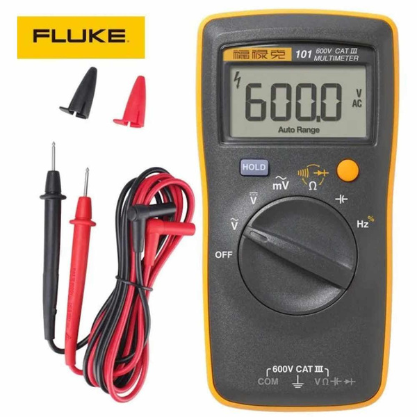 Мультиметр тестер Fluke 101, цифровой профессиональный купить по ...