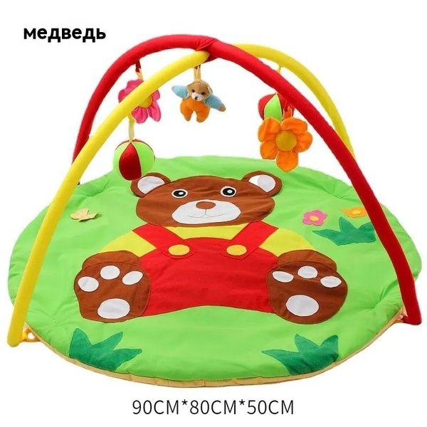 Коврик развивающий Музыкальный Tiny love Зоосад,Детские игры одеяло ...