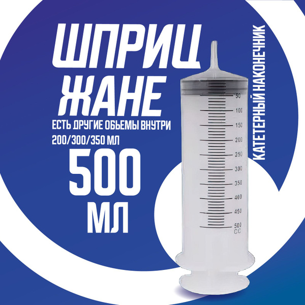 Вопросы и ответы о Шприц большой 500 мл, шприц Жане крупного размера ...