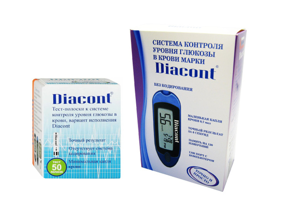 Глюкометр Диаконт (Diacont Compact ) + 50 тест-полосок купить на OZON ...