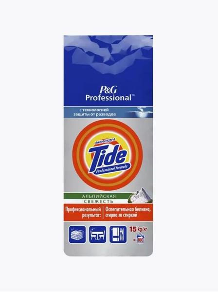 Порошок Tide аква пудра Альпийская свежесть для стирки автомат 15 кг ...