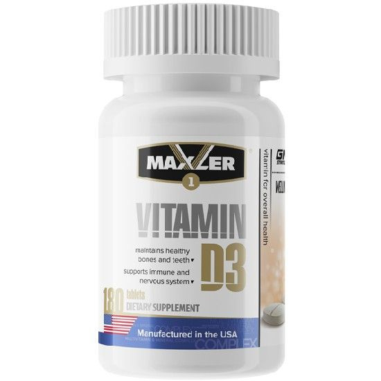 Витаминно-минеральный комплекс Maxler Vitamin D3, 180 таб. купить на ...