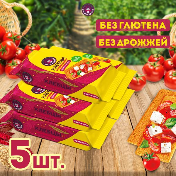 Хлебцы амарантовые без глютена "DR.AMARANTH", 5шт по 60г купить на OZON ...