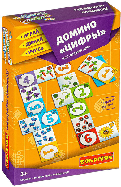 Настольная игра Домино "Цифры" (ВВ3902) - купить с доставкой по ...