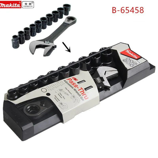 Комбинированный разводной ключ 8 Makita (200 мм) реверсивный с ...